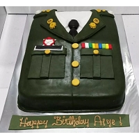 Army Themes Birthday Cake  2kg